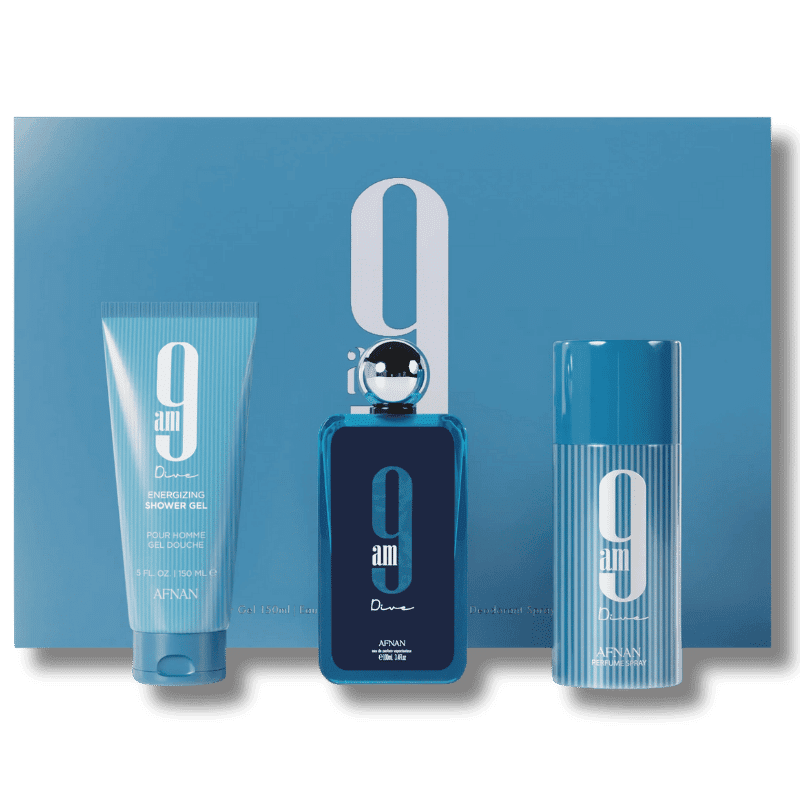 Afnan 9am Dive Eau De Parfum Gift Set For Unisex Combo9 | Mumtaz Aroma