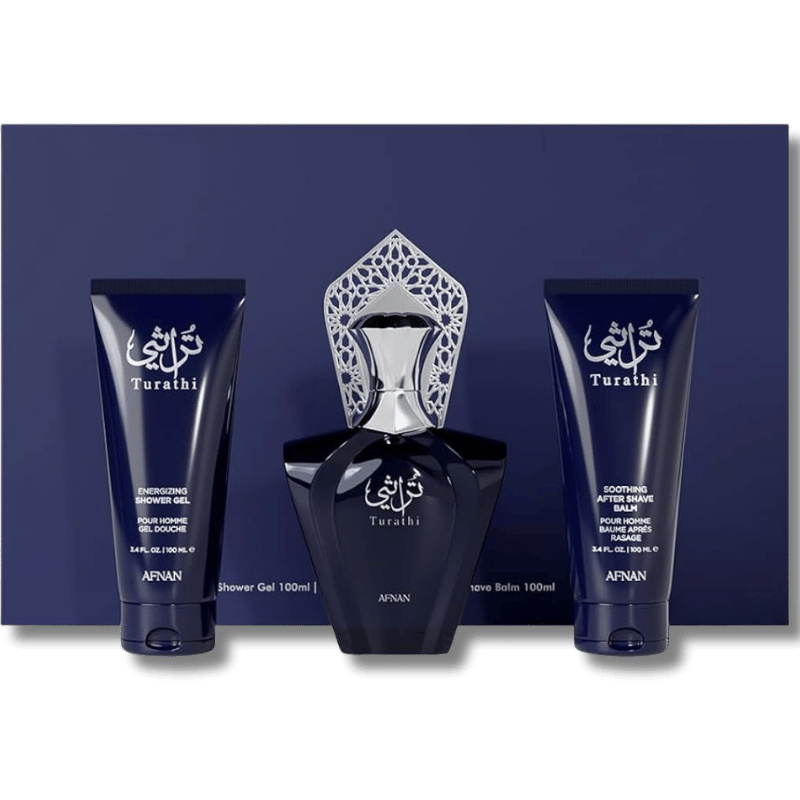 Afnan Turathi Blue Eau De Parfum Gift Set For Men Combo9 100ml | Mumtaz Aroma